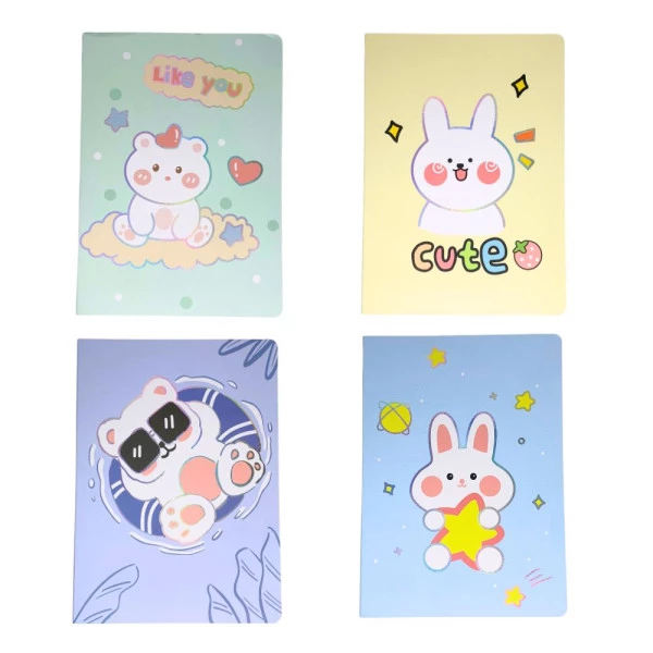 Caderno Kawaii Grande Capa Flexível