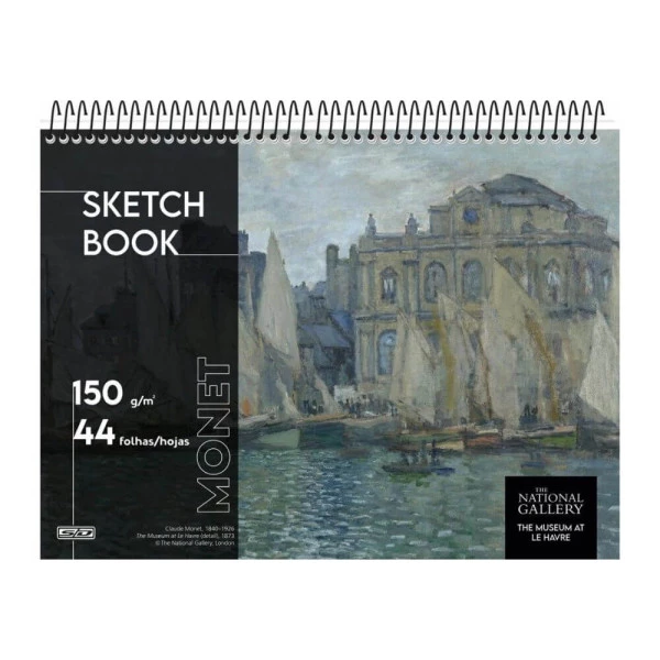 Caderno Monet De Desenho Sketch Book The Museum São Domingos