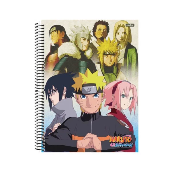 Caderno Naruto Universitário 10 Matérias São Domingos