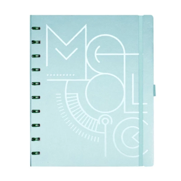 Caderno Ótima Systemflex Linha Metallic Verde 21x27;5