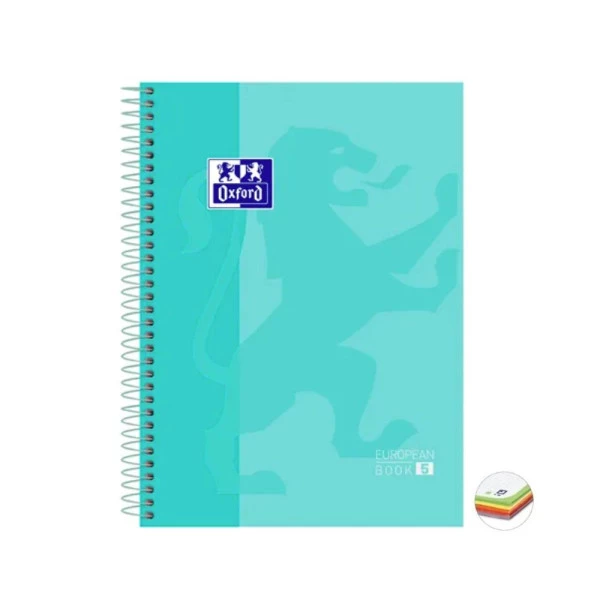 Caderno Universitário Oxford 5 Matérias Ice Mint Verde Pastel