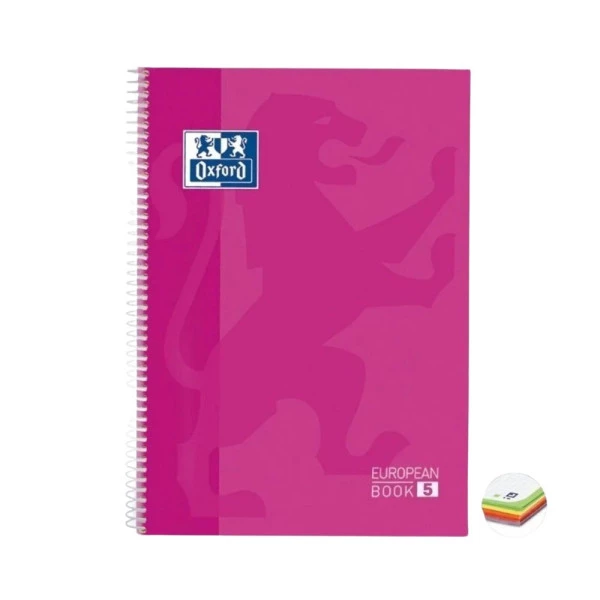 Caderno Universitário Oxford 5 Matérias Rosa