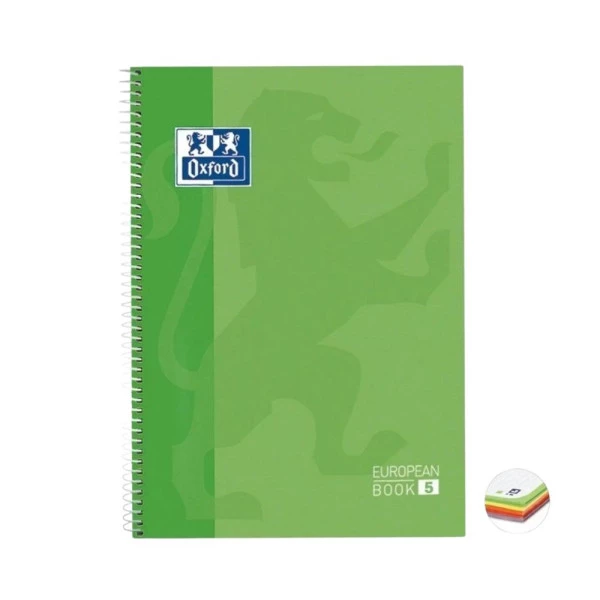 Caderno Universitário Oxford 5 Matérias Verde