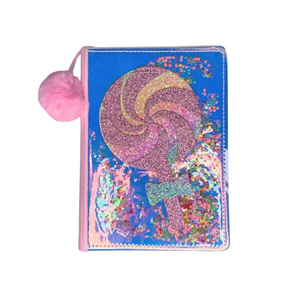 Caderno PomPom Kawaii Pirulito
