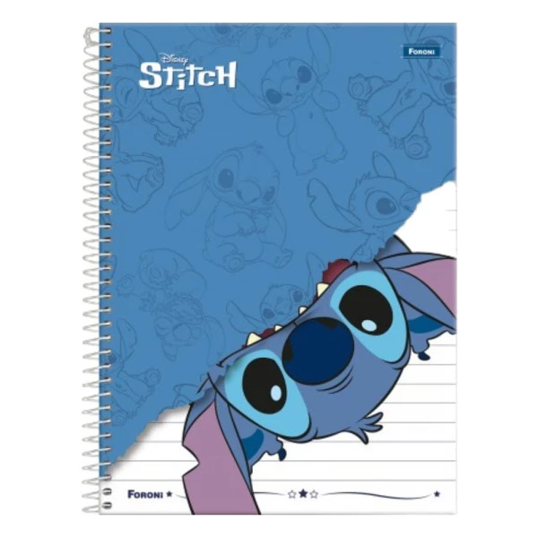 Caderno Universitário 1 Matéria Stitch Foroni 80f