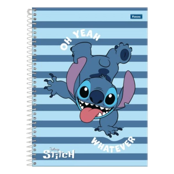 Caderno Universitário 1 Matéria Stitch Foroni 80f