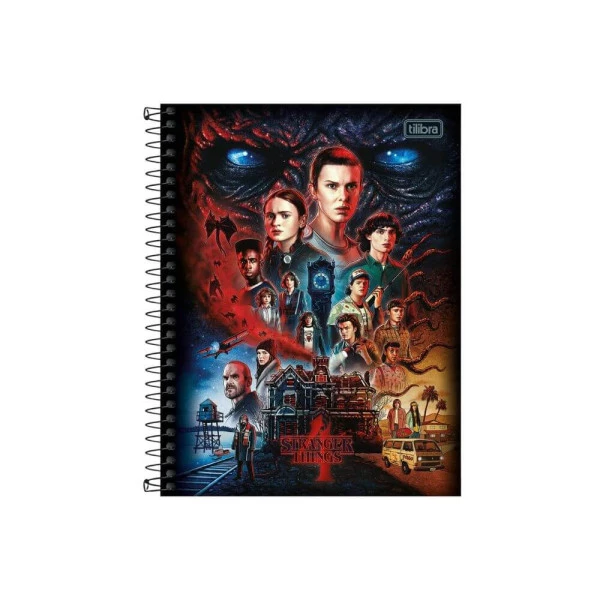 Caderno Stranger Things Colegial 1 Matéria