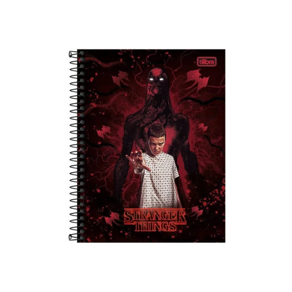 Caderno Stranger Things Colegial 10 Matérias Tilibra Eleven