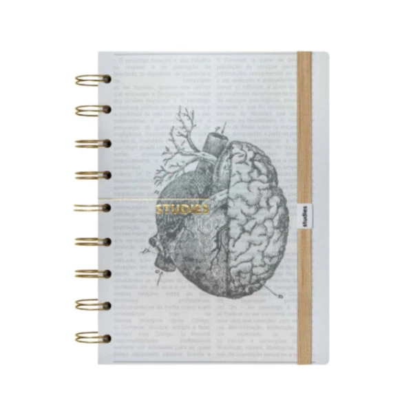 Caderno Studies Médio Psicologia Linhas Brancas
