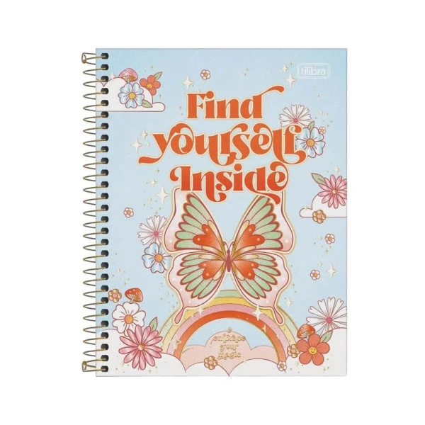 Caderno Universitário 1 Matéria 80F Gypsy Tilibra Azul