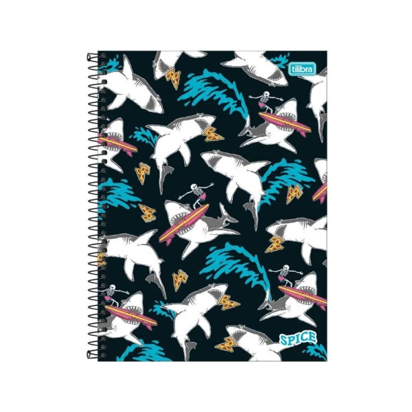 Caderno Universitário 1 Matéria 80F Spice Tilibra Tubarão