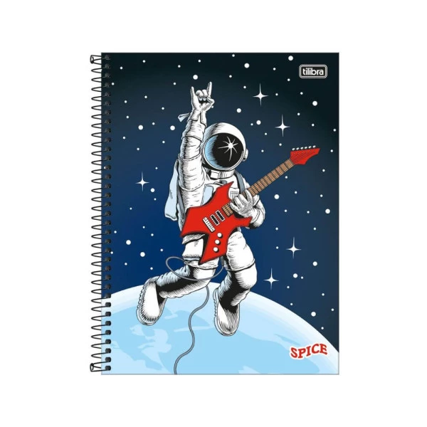 Caderno Universitário 1 Matéria 80F Spice Tilibra Astronauta