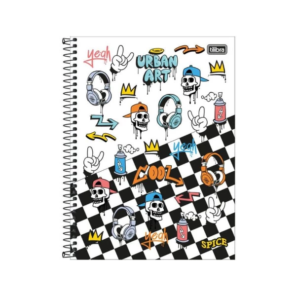 Caderno Universitário 1 Matéria 80F Spice Tilibra Urban Art