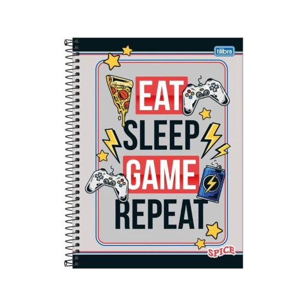 Caderno Universitário 1 Matéria 80F Spice Tilibra Game