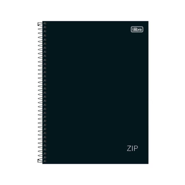 Caderno Universitário 1 Matéria 80F Zip Preto Tilibra
