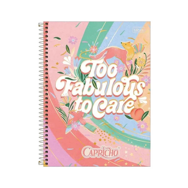 Caderno Universitário 1 Matéria Capricho Tilibra Fabulous