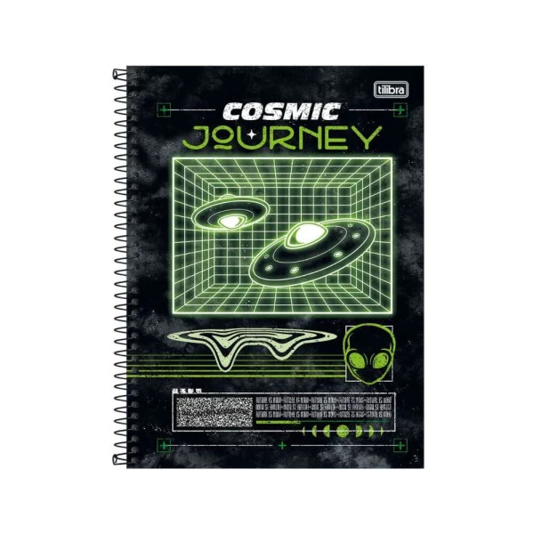 Caderno Universitário 10 Matérias 160F Hype Tilibra Cosmic Journey
