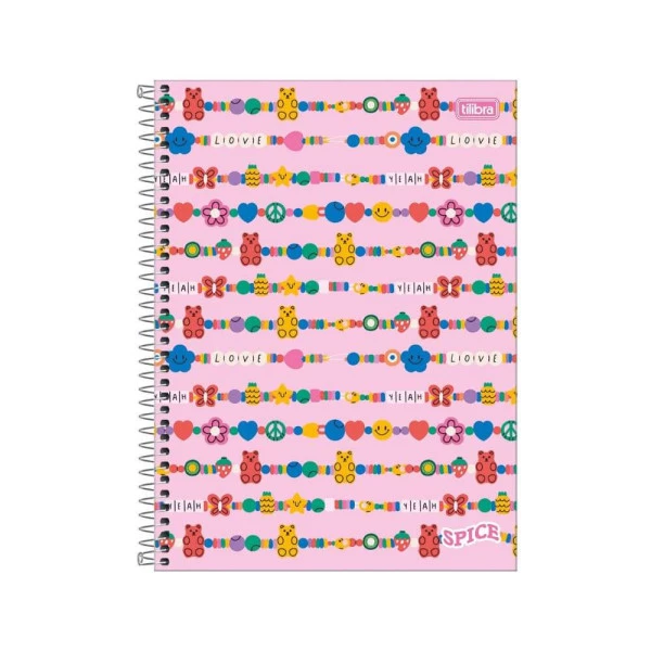 Caderno Universitário 10 Matérias 160F Tilibra Spice Gummy