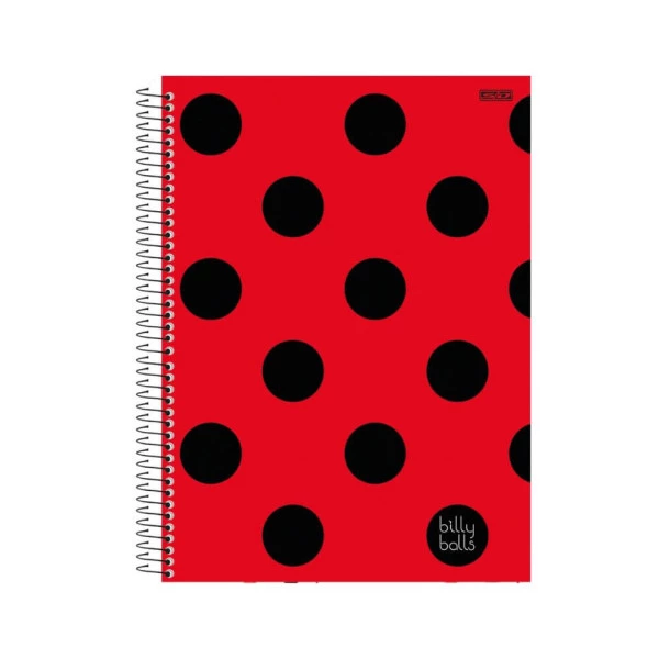 Caderno Universitário 10 Matérias Billy Balls São Domingos