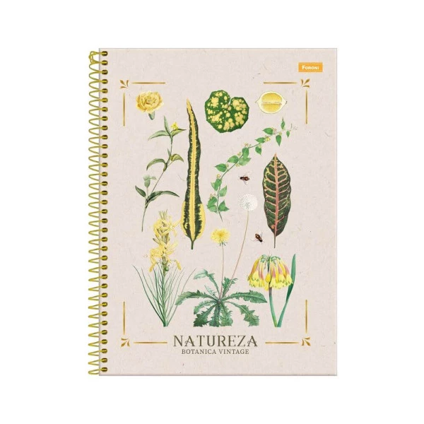 Caderno Universitário 10 Matérias Natureza Foroni Flores