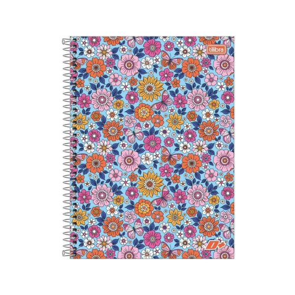 Caderno Universitário 12 Matérias 240F Tilibra D+ Floral