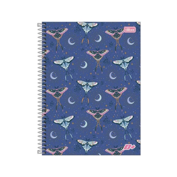Caderno Universitário 12 Matérias 240F Tilibra D+ Borboletas