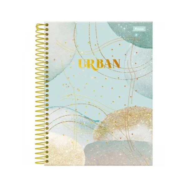 Caderno Universitário 15 Matérias Urban Foroni Azul