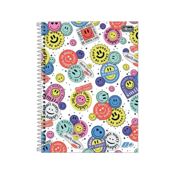 Caderno Universitário 16 Matérias D+ Tilibra 320F Sticker