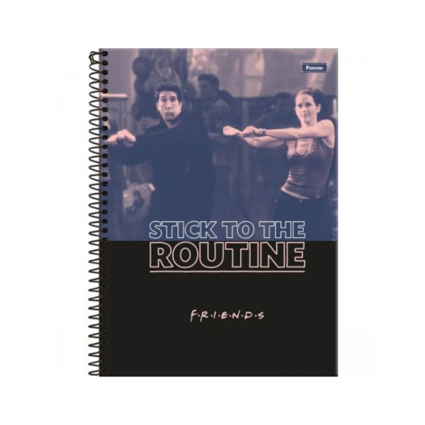 Caderno Universitário Friends 1 Matéria 80F Foroni Routine