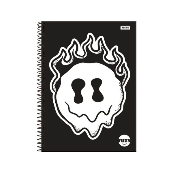 Caderno Universitário 10 Matérias 160F Fuzy Foroni Smile