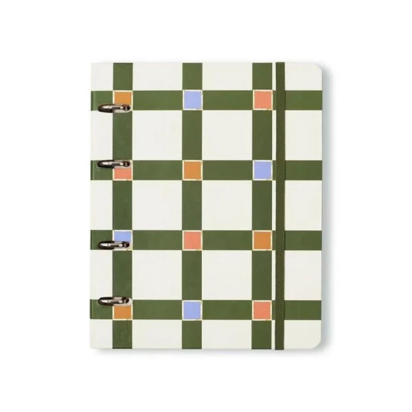 Caderno Argolado Cicero Criativo Office Duo Trama Xadrez A5