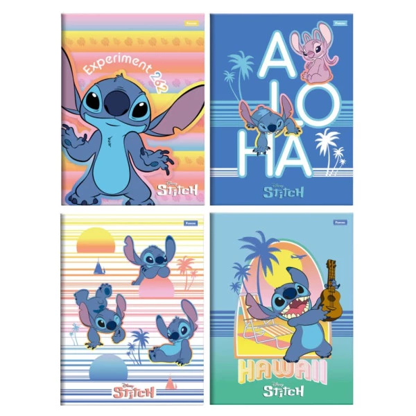 Caderno Brochurão Stitch Foroni 80F