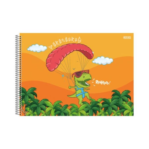Caderno Cartografia E Desenho Sauros Laranja São Domingos 60F