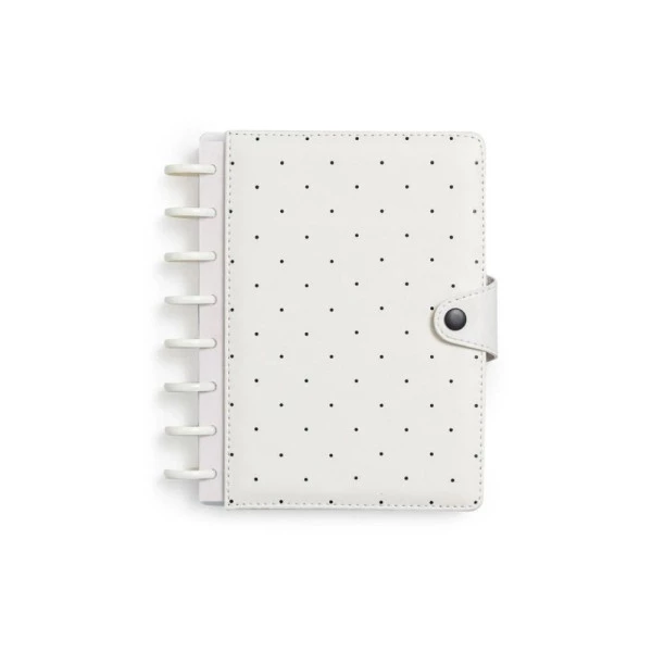 Caderno de Discos A5 Dots Bolinhas Pretas Oba