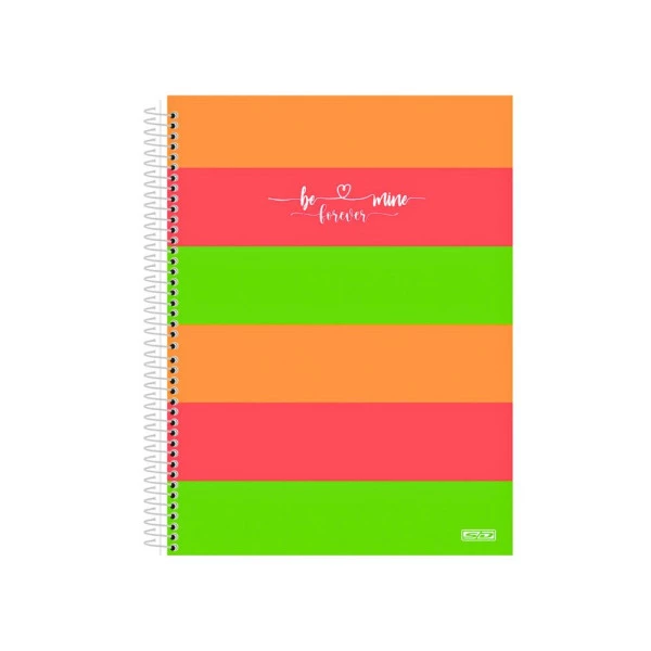 Caderno Colegial 10 Matérias Be Mine Listras São Domingos