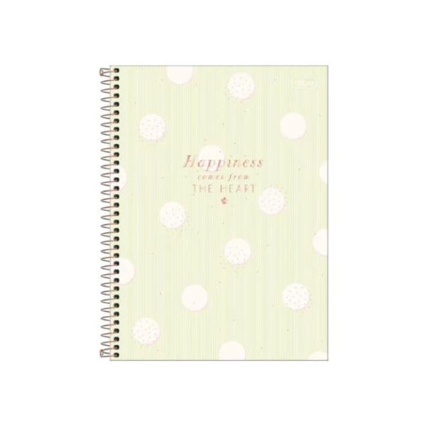 Caderno Colegial 10 Materias Soho Bolinhas Tilibra
