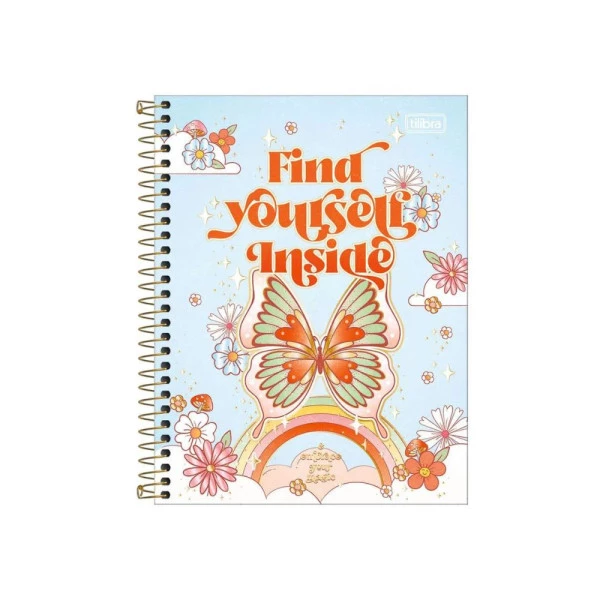 Caderno Colegial 1 Matéria Gypsy Find Yourself Tilibra