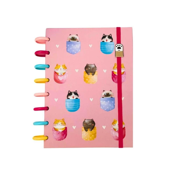 Caderno de Disco A5 Gatinhos Buendia