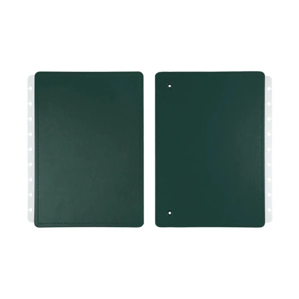 Caderno Inteligente Capa e Contracapa Médio Dark Green