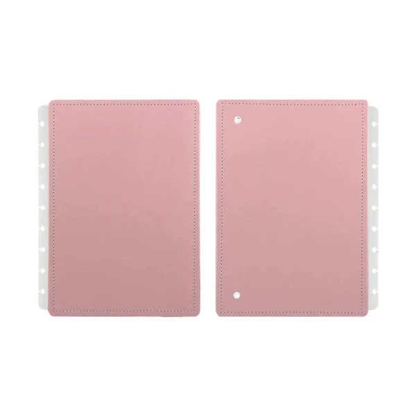 Caderno Inteligente Capa e Contracapa Médio Rose Pastel