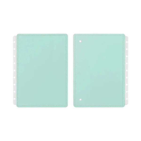 Caderno Inteligente Capa e Contracapa Médio Verde Pastel
