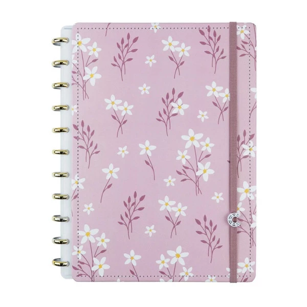 Caderno Inteligente Grande Pink Blossom By Sof