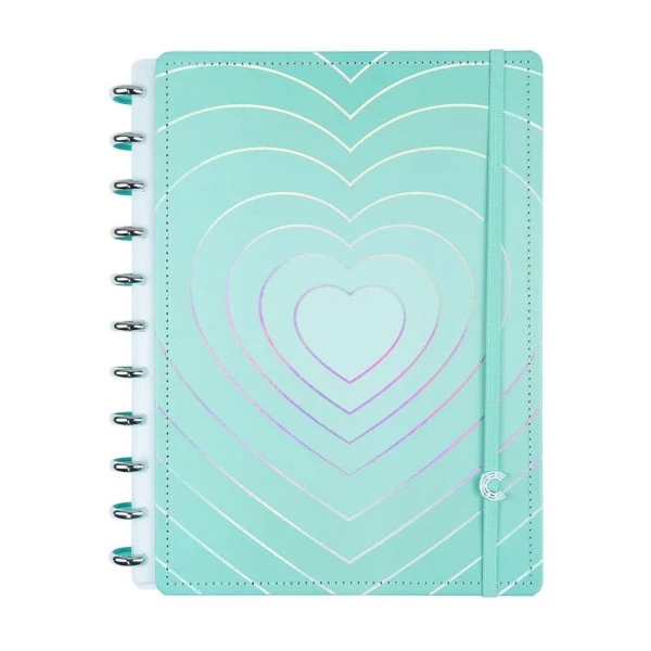 Caderno Inteligente Grande Turquoise Love