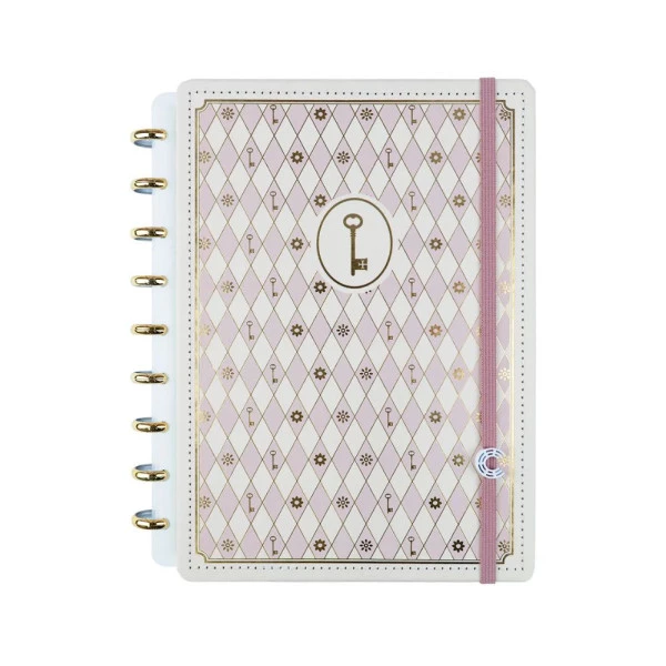 Caderno Inteligente Médio Rose Key By Isa Akkari