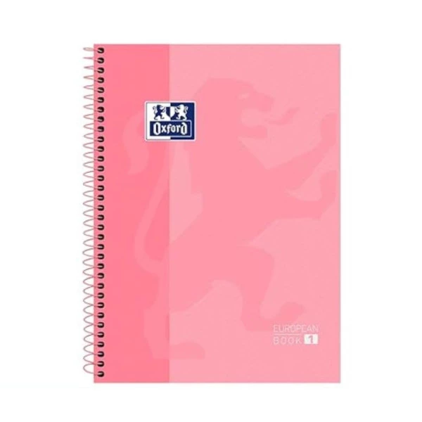 Caderno Universitário Oxford 1 Matéria Rosa Pastel
