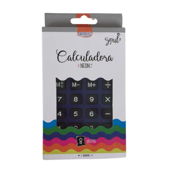 Calculadora Azul Pequena BRW 8 digitos