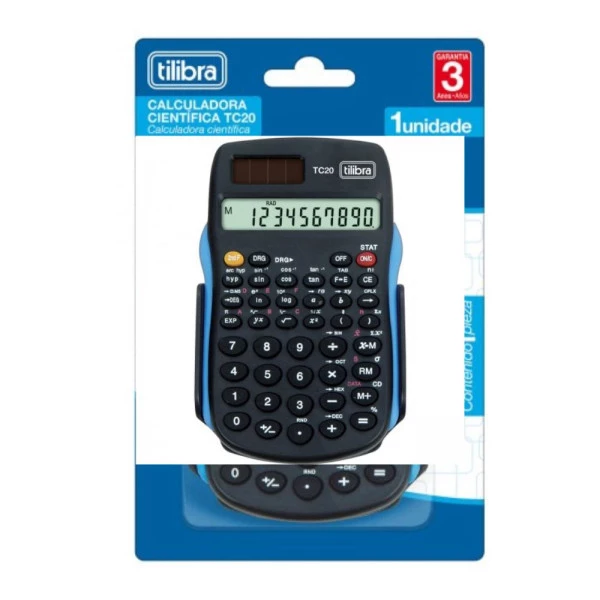 Calculadora Científica Preta TC20 Tilibra