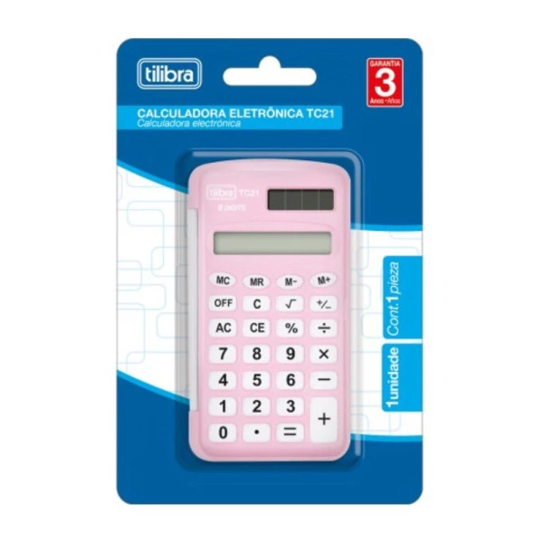 Calculadora Rosa TC21 Tilibra