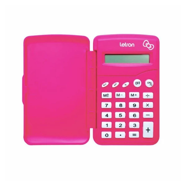 Calculadora Flip Hello Kitty 8 Dígitos Letron