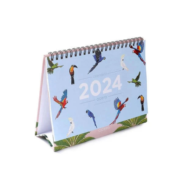 Calendário De Mesa 2024 Cicero Pássaros 20x15